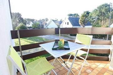 Gîte pour 4 personnes, avec balcon, animaux acceptés dans Plage Ty Bihan