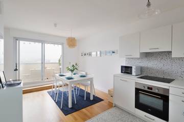 Gîte pour 4 personnes, avec balcon dans Plage de l'Ecluse