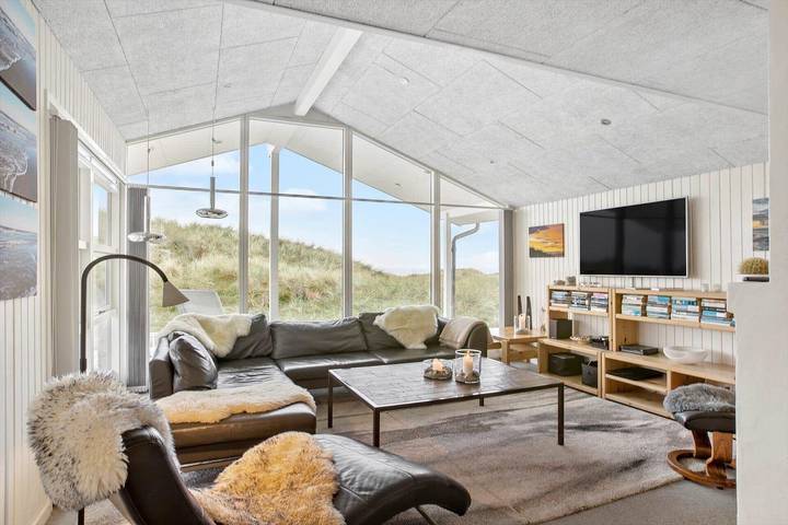 Ferienhaus mit Meerblick für 8 Personen, mit Whirlpool und Sauna sowie Terrasse in Grønhøj Strand - 2
