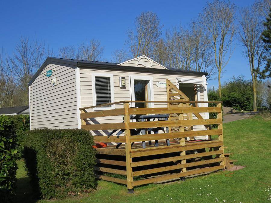 Flower Camping Le Haut Dick - Mobilhome 2 personas - Standard 20m² - (2pers) 1 dormitorio + baño/Wc + Tv + Terraza in Carentan les Marais, Región de Saint-Lô