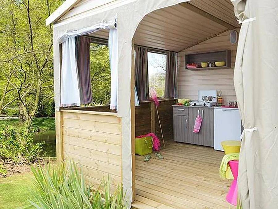 Village Tropical Sen-Yan - Mobilheim 5 personen - Aqua 2 Zimmer 4/5 Personen Ohne Sanitär in Mézos, Côte d’Argent