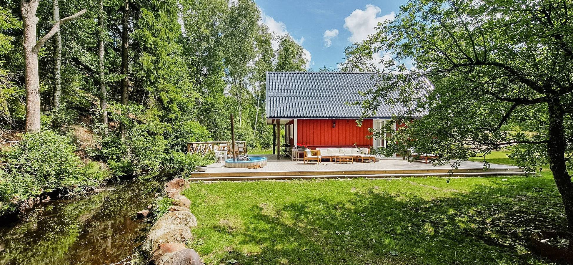 Ferienhaus an einem Bach in Südhalland in Halland