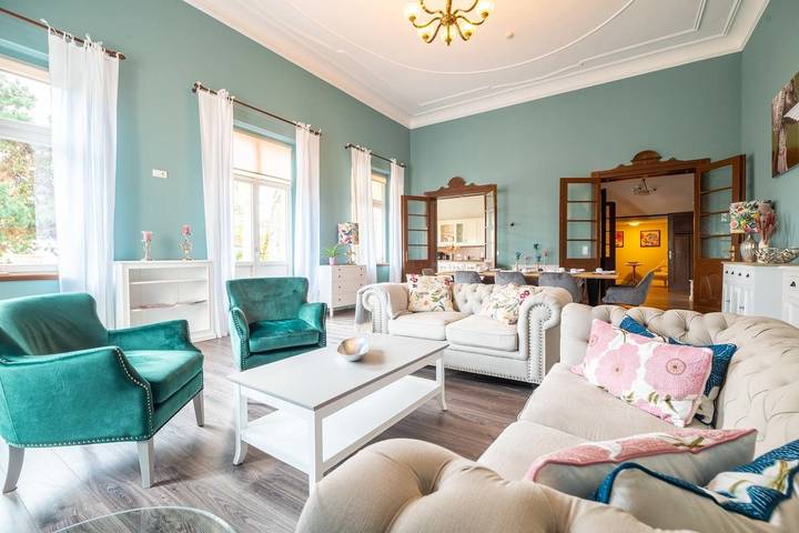 Ferienwohnung für 7 Personen, mit Balkon und Terrasse sowie Garten in Quedlinburg