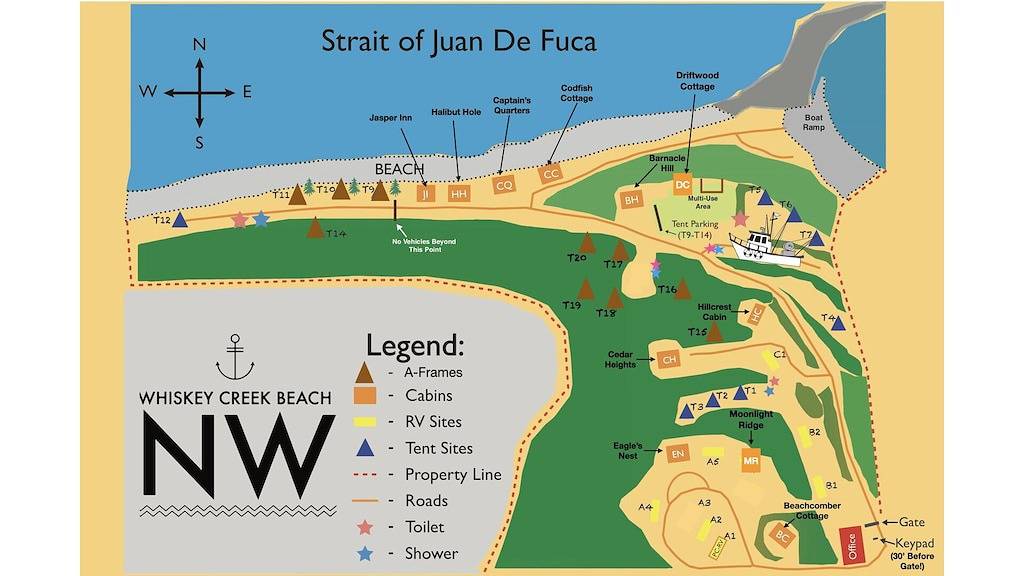 Ocean View Tent Site T3 in Clallam County