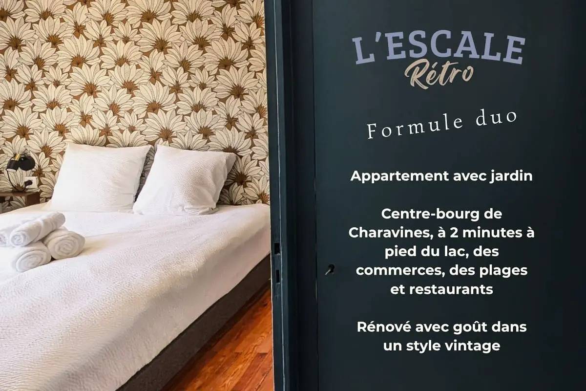 Ganze Wohnung, L'Escale Rétro (Duo) – La pause vintage au bord du lac in Charavines, La Tour-du-Pin und Umgebung