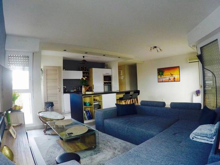 Appartement de vacances pour 4 personnes, avec Balcon ainsi que Terrasse et Vue