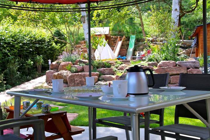 Hütte für 8 Personen, mit Garten und Sauna sowie Whirlpool und Terrasse im Odenwald - 2