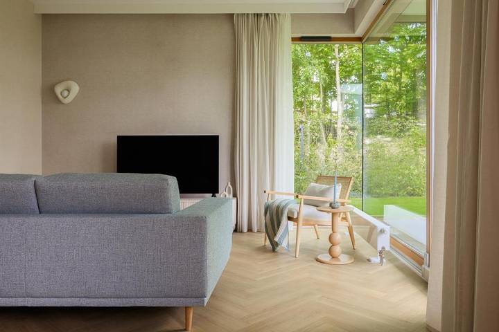 Apartament wakacyjny dla 4 osób, z Taras i Ogród oraz Sauna i Widok w Orłowo
