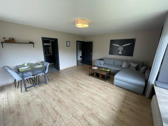 Ferienwohnung für 3 Personen, mit Terrasse und Garten sowie Ausblick
