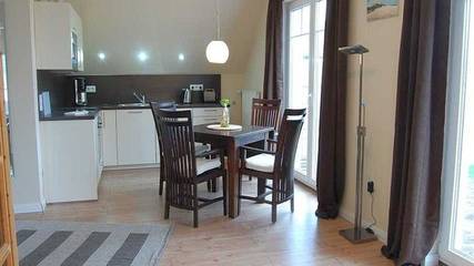 Ferienwohnung für 4 Personen, mit Garten und Terrasse sowie Sauna, mit Haustier in Waabs