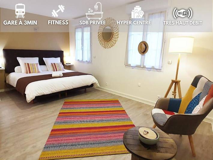 Maison d’hôte pour 2 personnes, avec Terrasse ainsi que Jardin et Vue