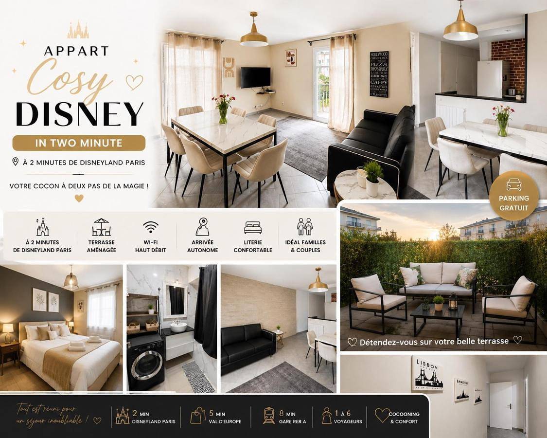 Appartement entier, Apartment in Chessy, Seine-et-Marne