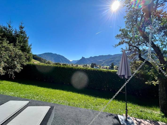 Ferienhaus für 4 Personen, mit Terrasse und Garten sowie Ausblick in Unterammergau