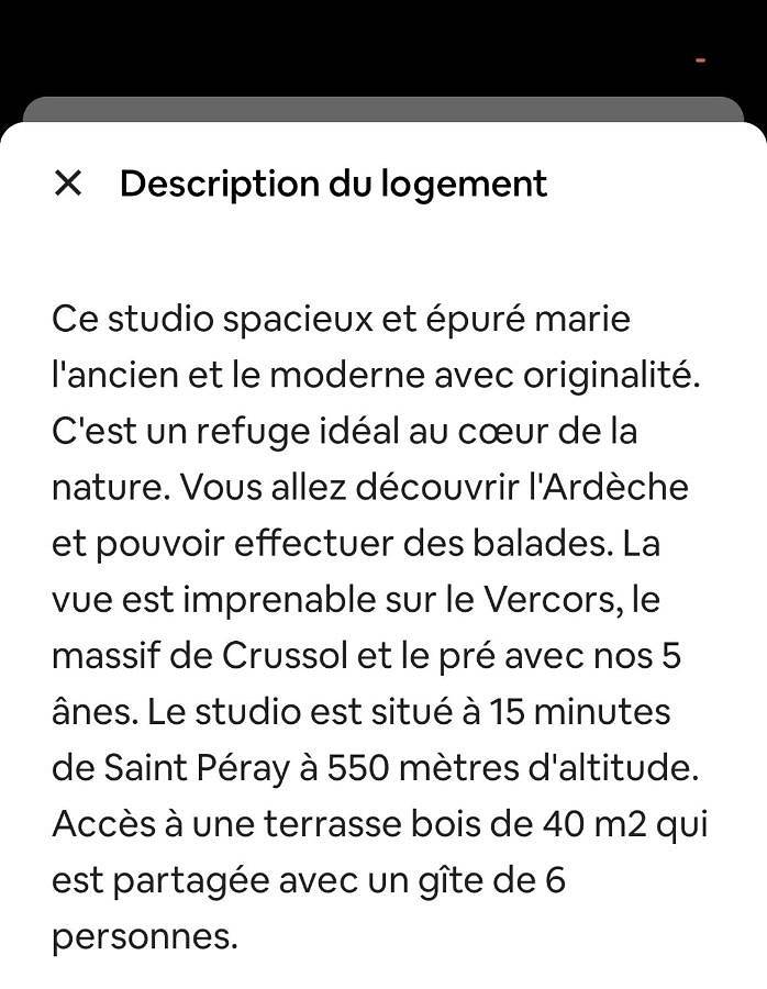 Location de vacances pour 2 personnes, avec terrasse ainsi que jardin et vue, animaux acceptés à Saint-Péray - 2