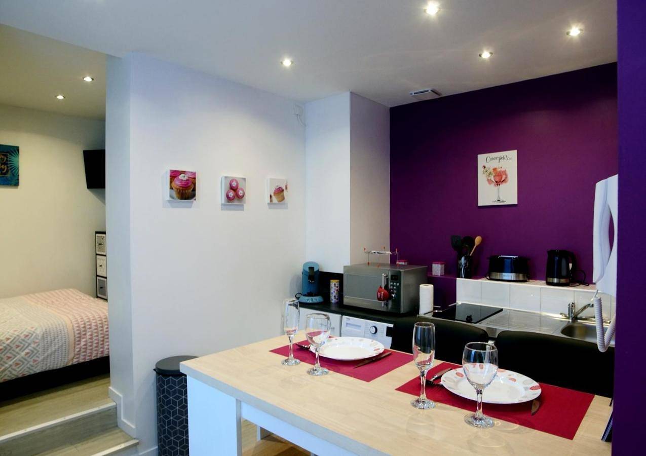 Appartement entier, Studio confort N2 Valenciennes Wifi Netflix in Aulnoy-lez-Valenciennes, Région de Valenciennes