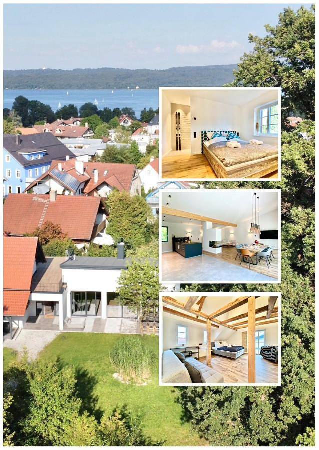 Ferienhaus für 4 Personen, mit Garten und Ausblick am Ammersee