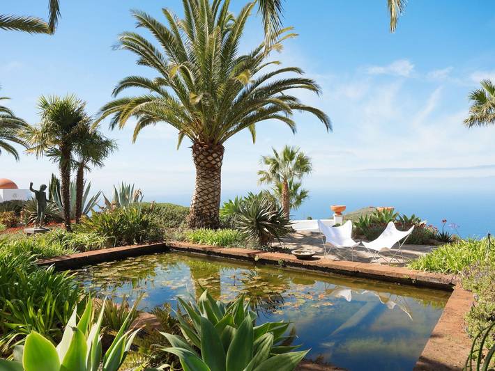 Ferienhaus für 7 Personen, mit Balkon und Terrasse sowie Garten und Pool in Puntagorda