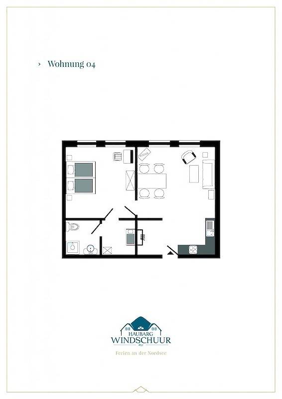Ganze Ferienwohnung, Appartement 4, Haustier willkommen in Welt, Eiderstedt