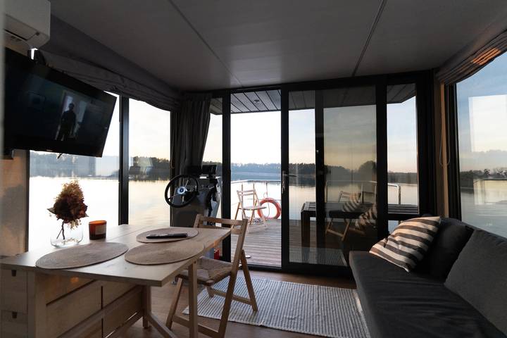 Boot für 4 Personen, mit Whirlpool und Garten sowie Sauna und Seeblick in Polen - 3
