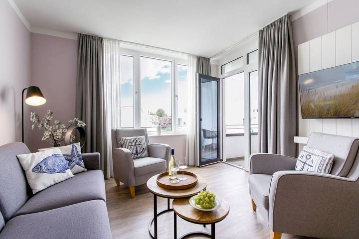 Ferienwohnung für 4 Personen, mit Balkon und Sauna in Travemünde