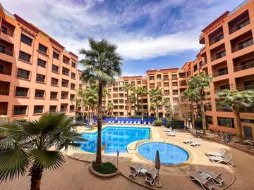 Cottage pour 4 personnes, avec jardin ainsi que piscine et vue à Marrakech