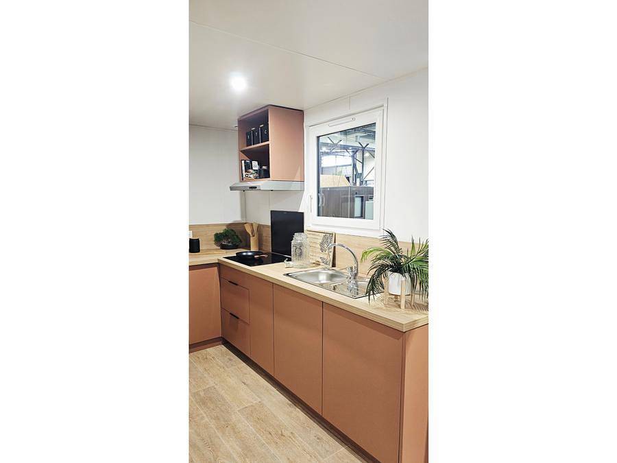 Flower Camping Le Pont du Tarn - Mobilhome 4 personnes - New// Mobil-home Oasis Premium 35m² - 2 chambres + Lv + Clim + Plancha in Florac-Trois-Rivières, Parc national des Cévennes