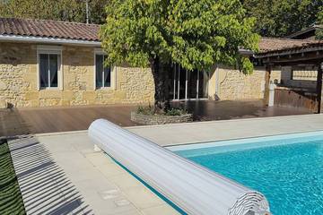 Gîte pour 6 personnes, avec piscine à Saint-Laurent-Médoc