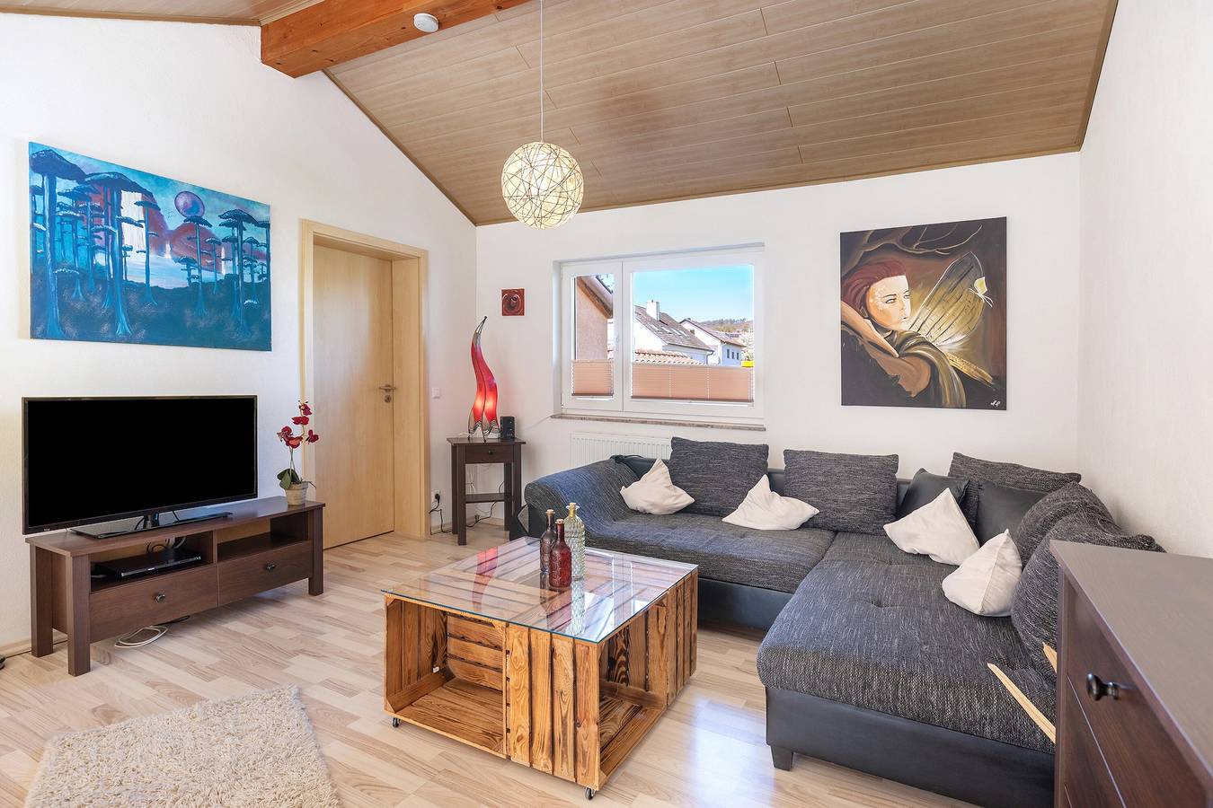 Ganze Wohnung, Ferienwohnung Beni, 65qm, 2 Schlafzimmer, max. 4 Personen 4 Sterne- Dtv klassifiziert in Öhningen, Untersee
