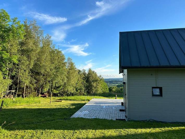 Domek letniskowy dla 6 osób, z widok i ogród na Dolny Śląsk