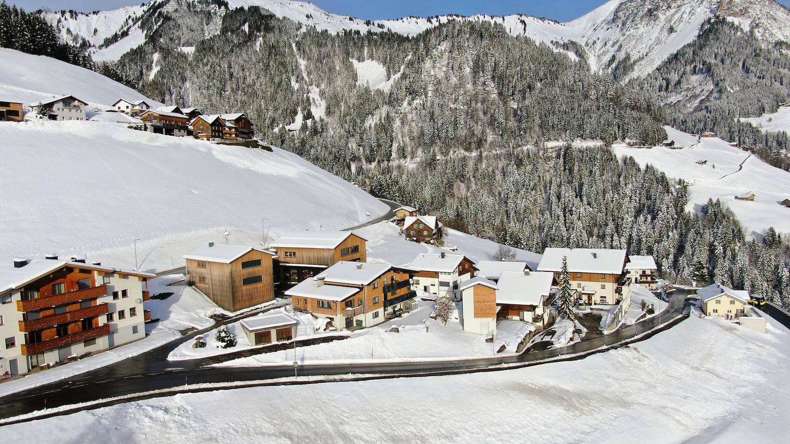 Ganze Wohnung, Apartment 'Hus Obergrecht' mit Bergblick, Balkon und Wlan in Fontanella, Bezirk Bludenz