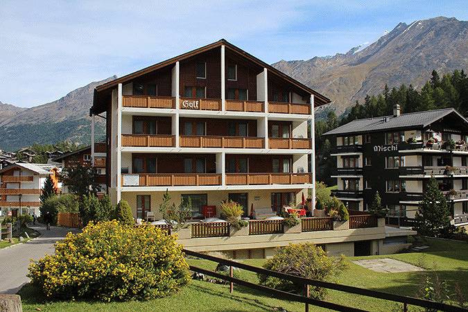 Gîte pour 2 personnes, avec balcon ainsi que jardin et vue, adapté aux familles à Saas-Fee - 3