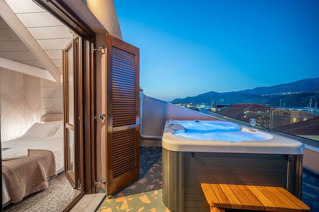 Hotel für 4 Personen mit Whirlpool in Argostoli, Kefalonia