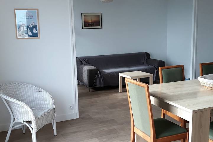 Apartamento entero, Apartment with panoramic sea view over the bay of Perros Guirec in Perros-Guirec, Costa de granito rosa