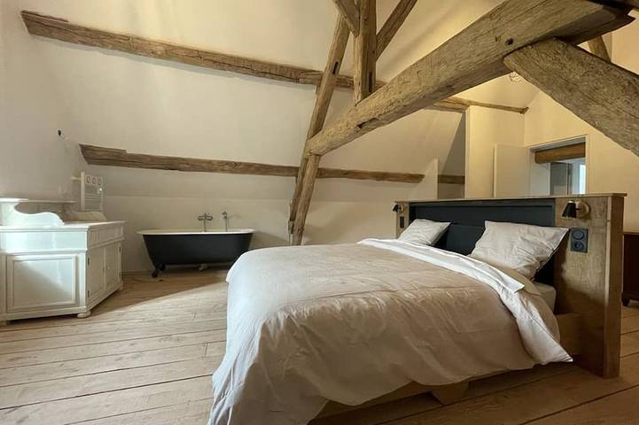 Renovated Perche farmhouse in the countryside. Ideal for friends/family (=> 21 pers.) in Saint-Julien-sur-Sarthe, Parc naturel régional Normandie-Maine