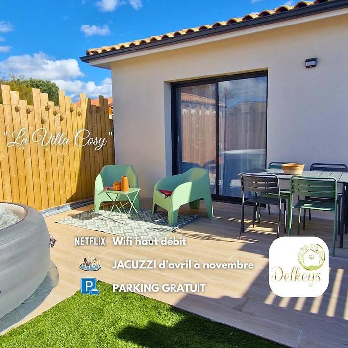 Cottage pour 4 personnes, avec jacuzzi et jardin à Parempuyre