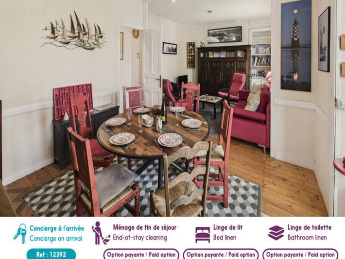 Gîte pour 6 personnes, avec jardin à Île-Tudy - 4