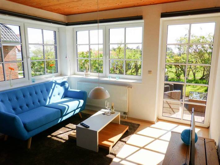 Ferienwohnung für 2 Personen, mit Terrasse und Garten sowie Ausblick in Nebel