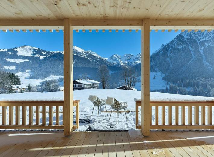 Hütte für 4 Personen, mit Ausblick und Garten sowie Sauna im Kleinwalsertal - 2