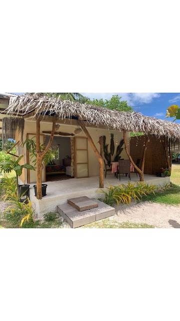 Cottage pour 3 personnes, avec jardin ainsi que vue et terrasse, animaux acceptés dans Tikehau
