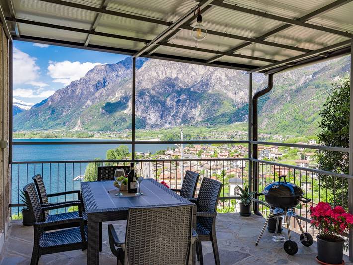 Ferienhaus für 5 Personen, mit Garten und Seeblick am Comer See