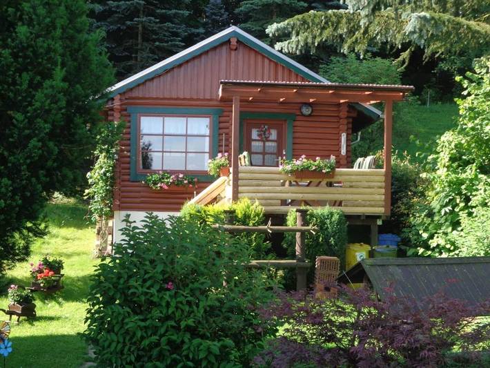 Ferienhaus für 4 Personen, mit Balkon und Terrasse sowie Garten und Ausblick in Pockau-Lengefeld