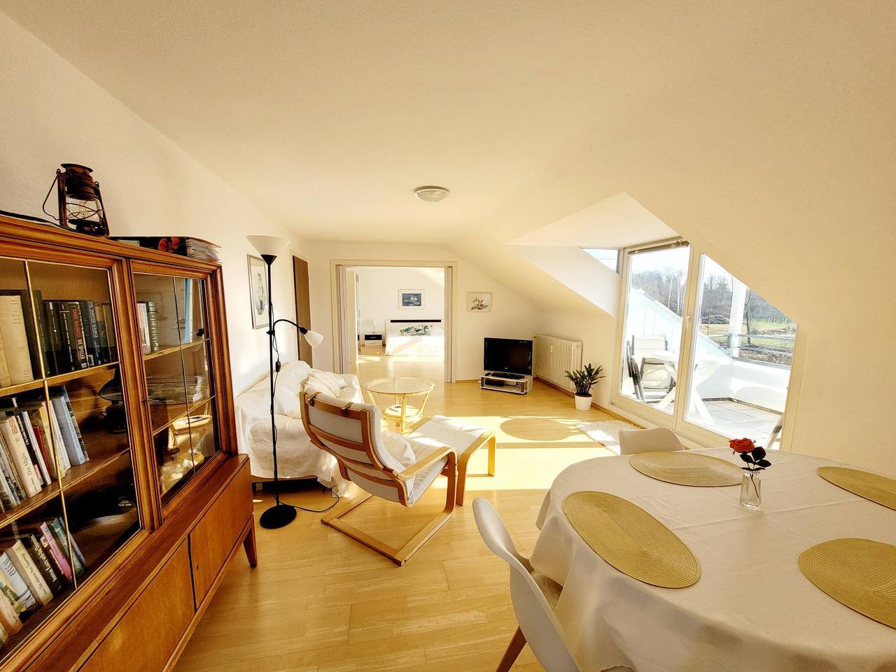 Ganze Ferienwohnung, Ferienwohnung Schöne Aussicht - Ferienwohnung Schöne Aussicht 80qm, 2 Schlafzimmer, max. 5 Personen in Wasserburg (Bodensee), Bayerisch Schwaben