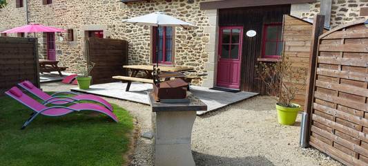 Gîte pour 4 personnes, avec terrasse et jardin à Saint-Méloir-des-Ondes