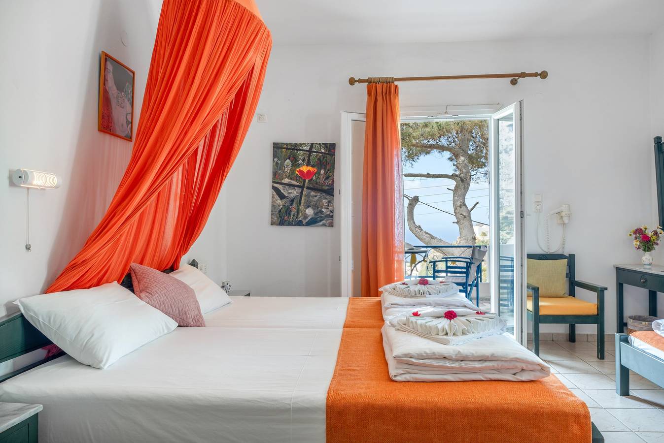 Studio entier, Chambre 13 à l’Hôtel Pagali avec vue sur la mer in Amorgos