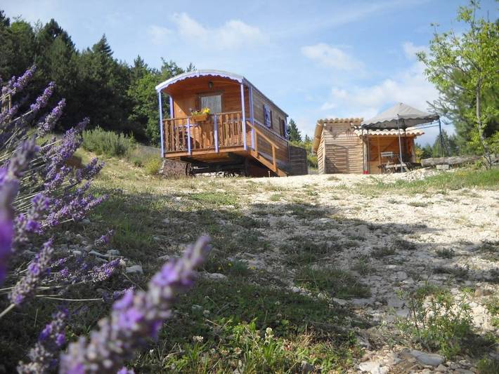 Maison de vacances pour 3 personnes, avec Balcon et Terrasse ainsi que Jardin et Vue