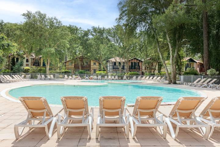 Ferienhaus für 6 Personen, mit Balkon und Garten sowie Kinderpool in Moliets-et-Maa