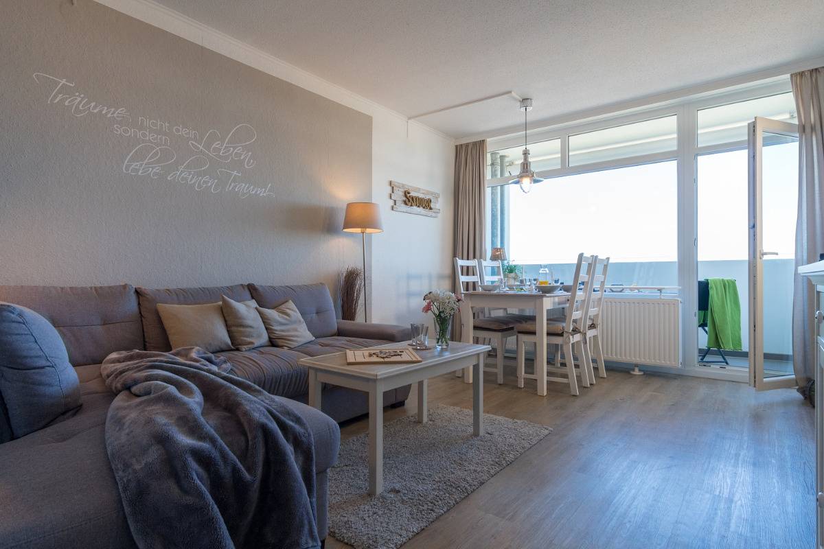 Ganze Wohnung, Ferienwohnung G.13.04 im Ferienpark Heiligenhafen mit Meerblick, Strandkorb und Kinderzimmer. Modern renovierte 45 m² Wohnung für Familien an der Ostsee in Heiligenhafen, Ostholstein
