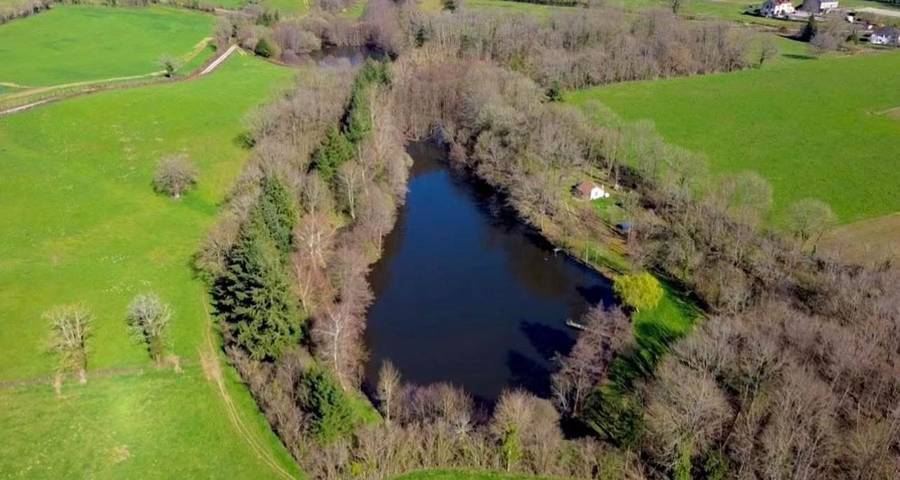 Location de vacances pour 4 personnes, avec terrasse et vue ainsi que jardin et vue sur le lac, animaux acceptés à Pionnat