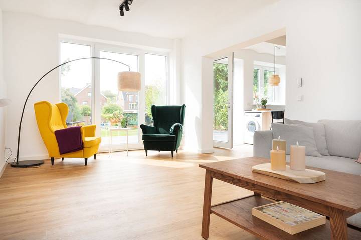 Luxus-Ferienhaus für 6 Personen, mit Terrasse und Garten an der Kieler Bucht
