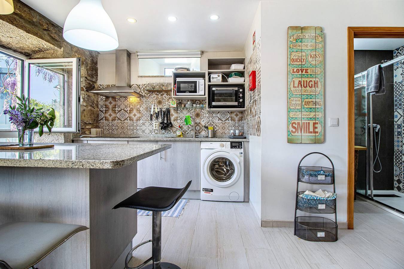 Studio Appartement 'Estúdio Azul' met uitzicht op de bergen, gedeeld zwembad en Wi-Fi, foto 12